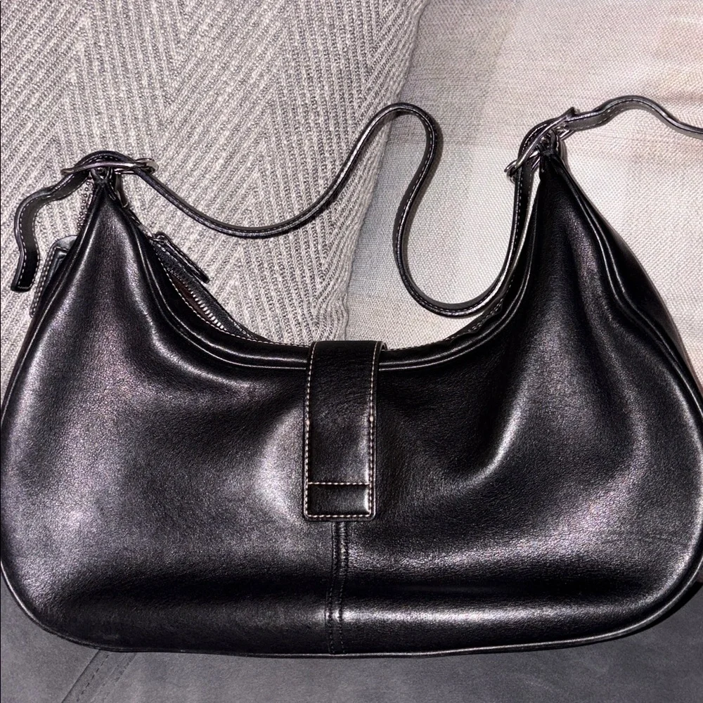 Coach black leather hobo bag - Picture 7 of 9